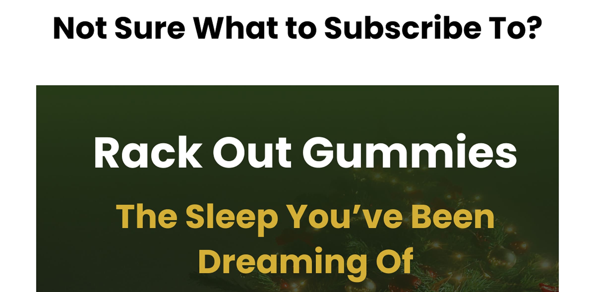 Rack Out Gummies | The Sleep You've Been Dreaming Of