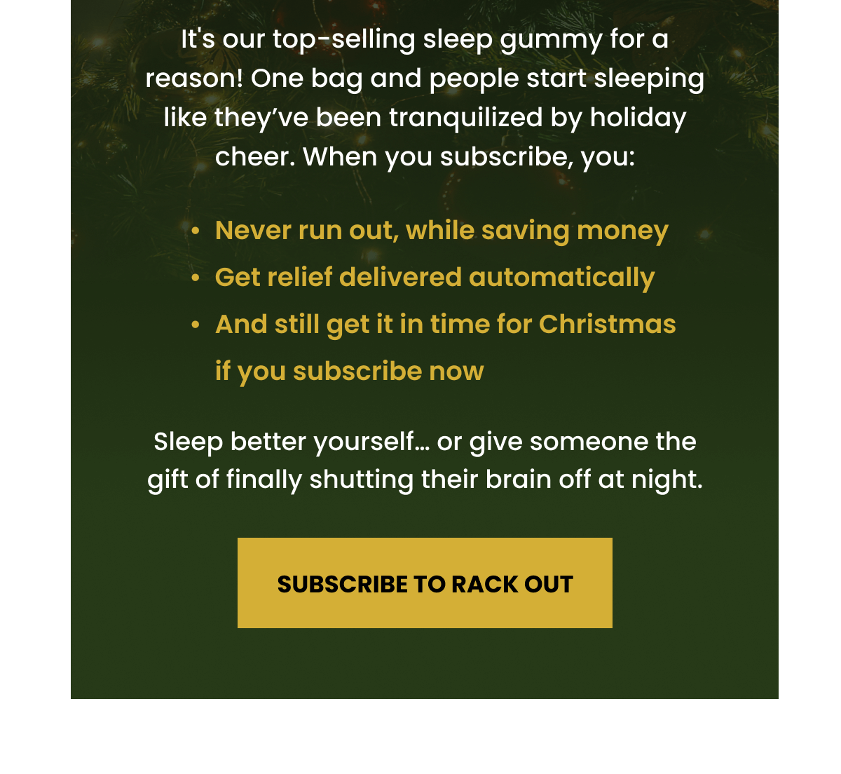 Subscribe to Rack Out