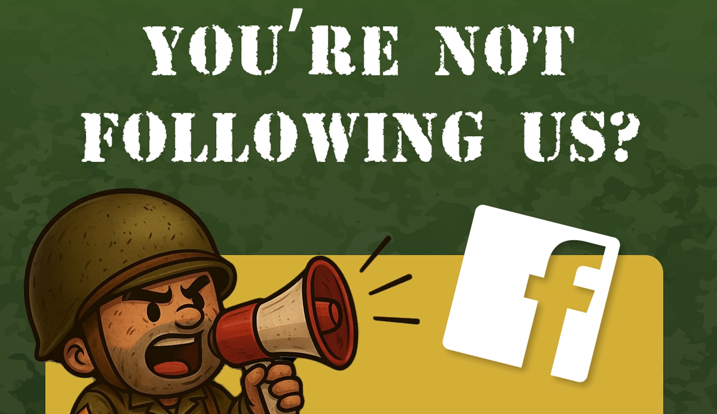 You're Not Following Us?