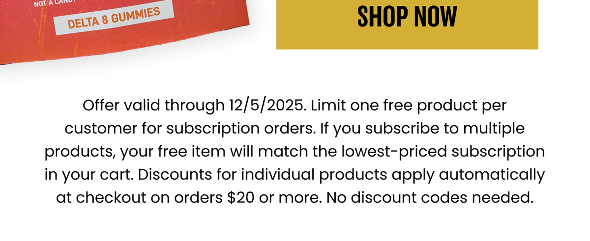 Shop Now | Sale Disclaimer