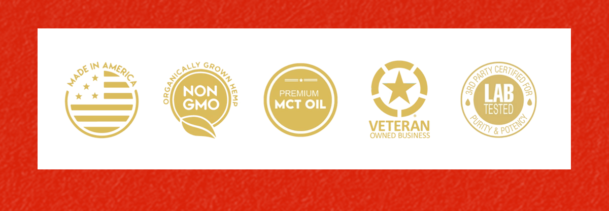 Made In America | Organically Grown Hemp | Premium MCT Oil | Veteran Owned Business | 3rd Party Certified For Purity & Potency