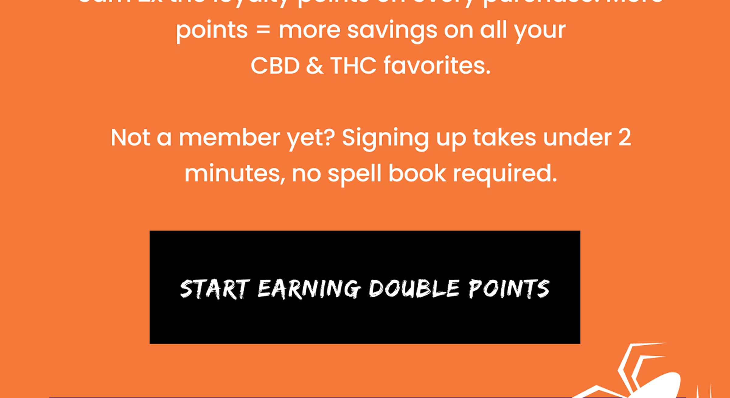 Start Earning Double Points