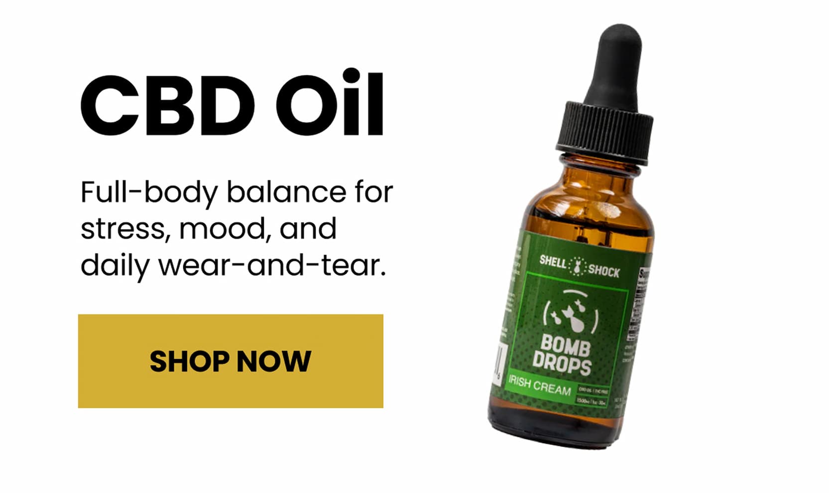 CBD Oil | Full-body balance for stress, mood, and daily wear-and-tear. | Shop Now