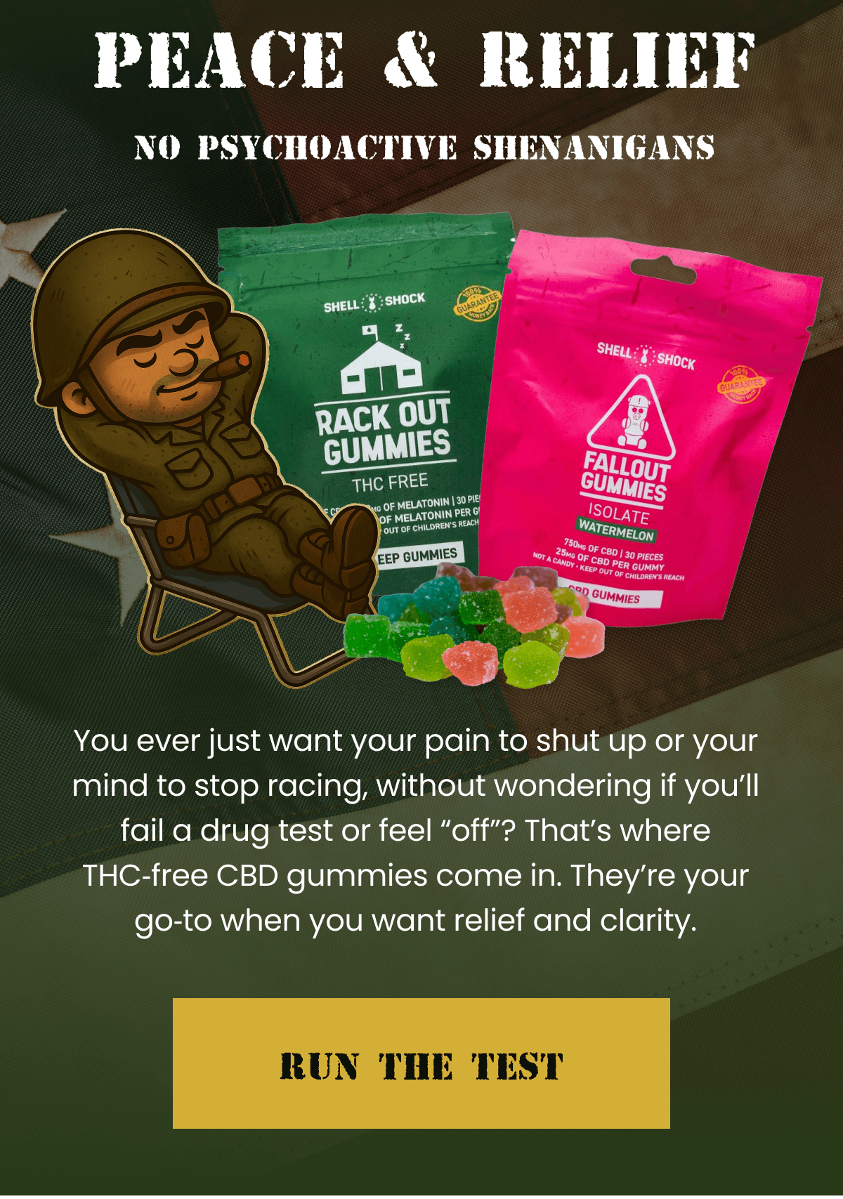 Peace & Relief | Run the Test