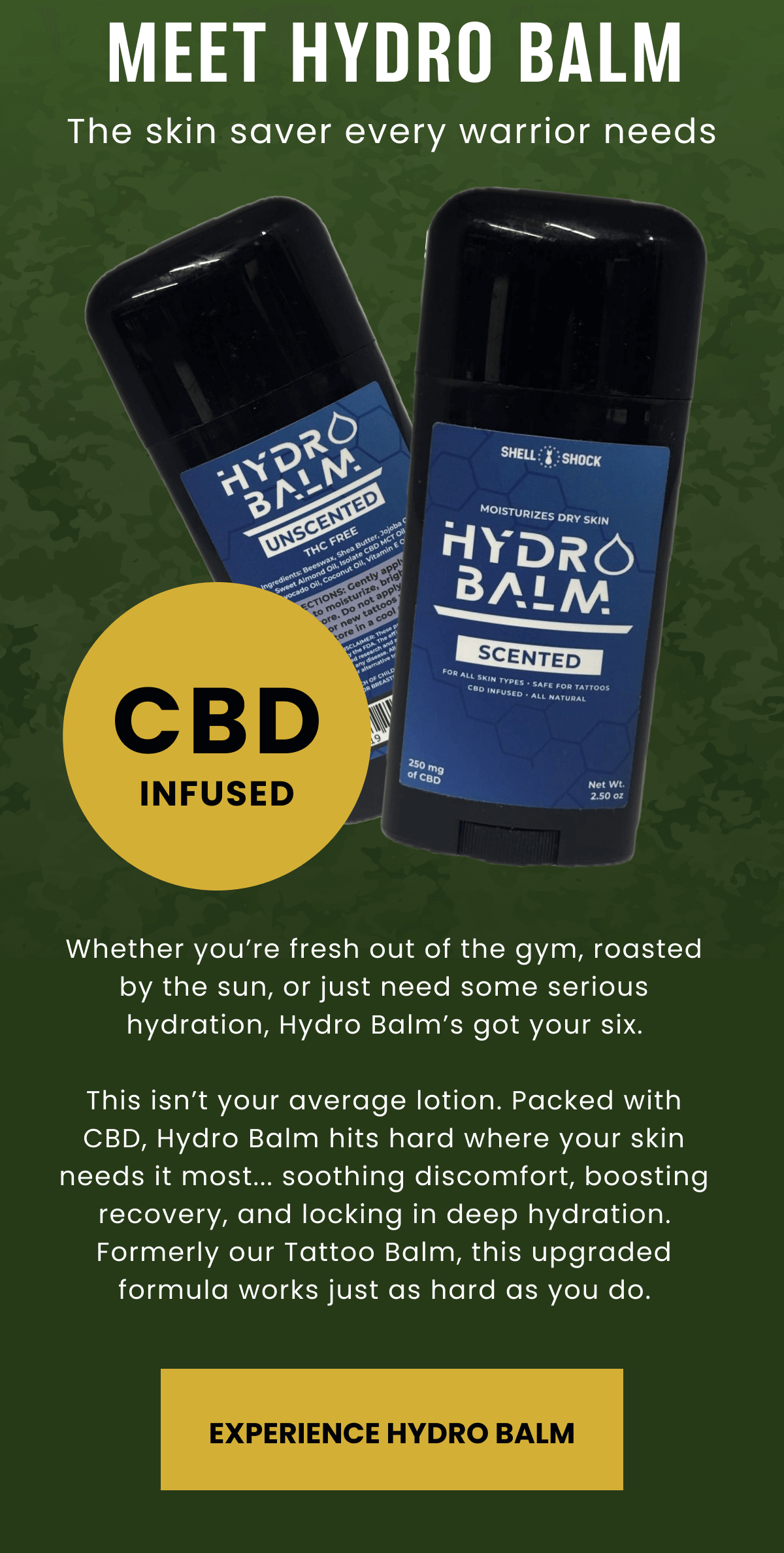 Meet Hydro Balm | The skin saver every warrior needs | EXPERIENCE HYDRO BALM