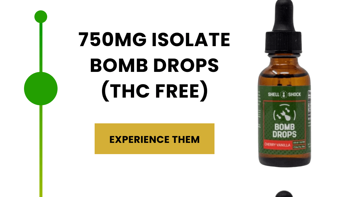 750mg Isolate Bomb Drops (THC FREE) | Experience Them