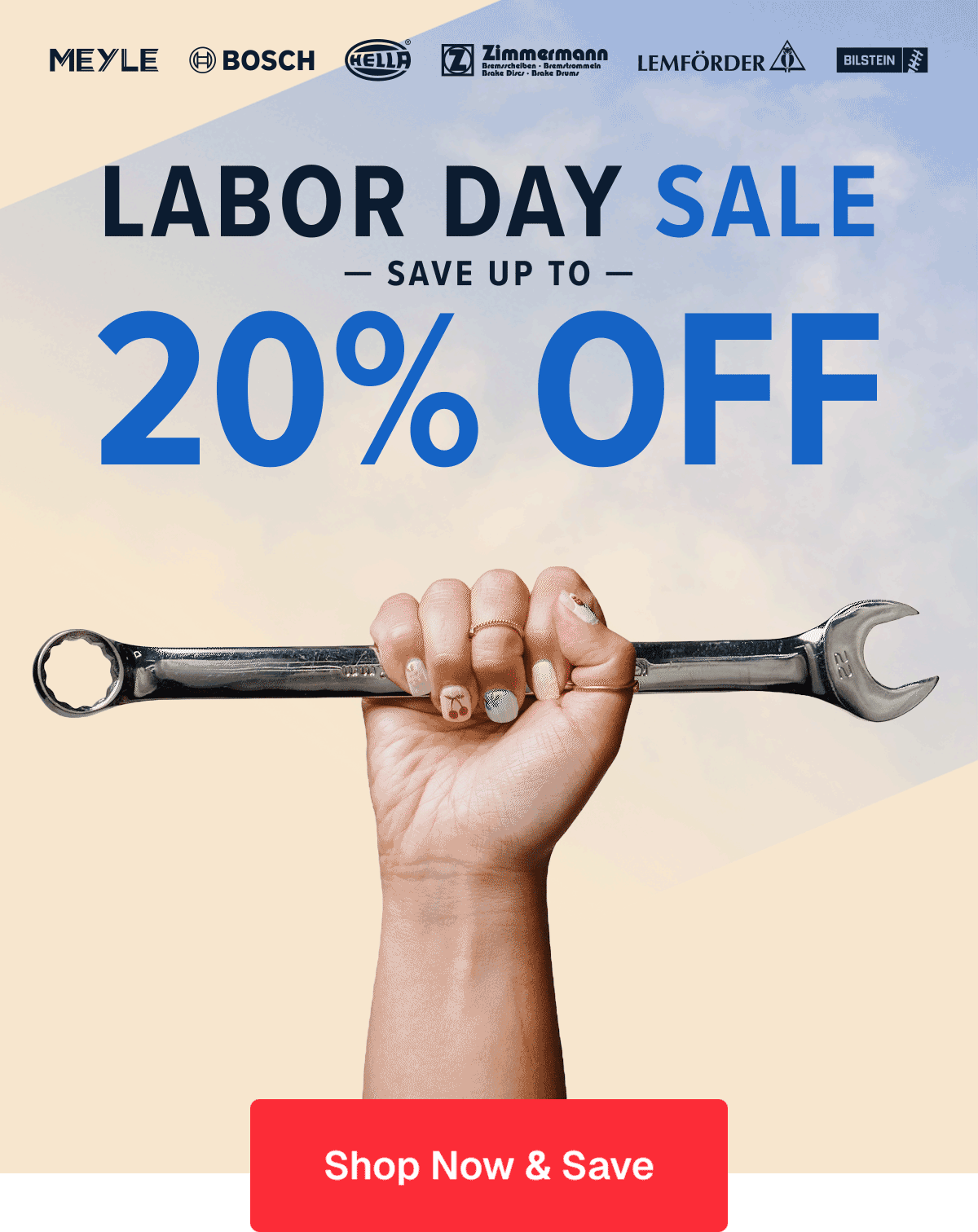 Labor Day Sale - Save up to 20% on Trusted Parts for Your European Car