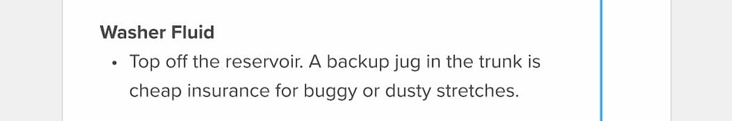 Washer Fluid