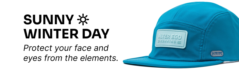 Sunny Winter Day. Protect your face and eyes from the elements.