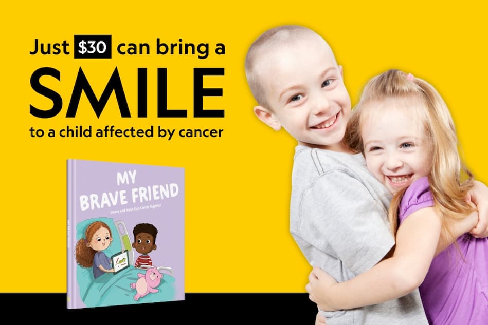 Just $30 can bring a smile to a child affected by cancer