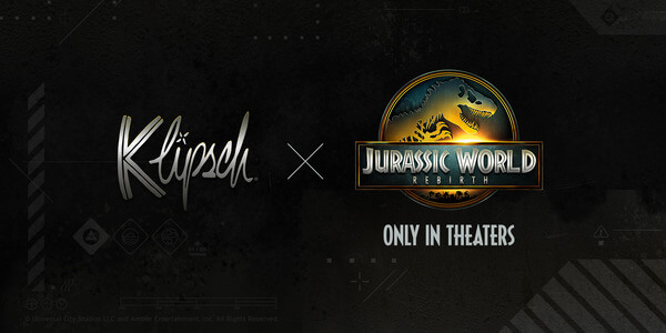 Feel Every Roar: Klipsch Announces Partnership With Universal Pictures and Amblin Entertainment's Jurassic World Rebirth
