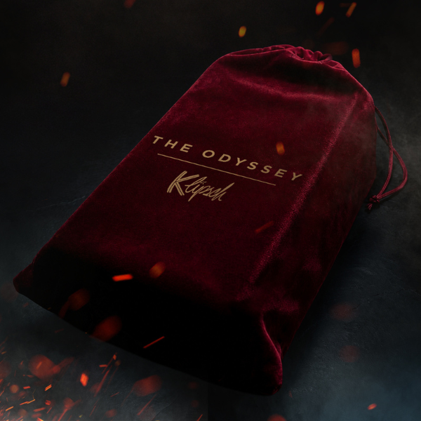 Klipsch x The Odyssey Bluetooth Speaker Red Velvet Bag