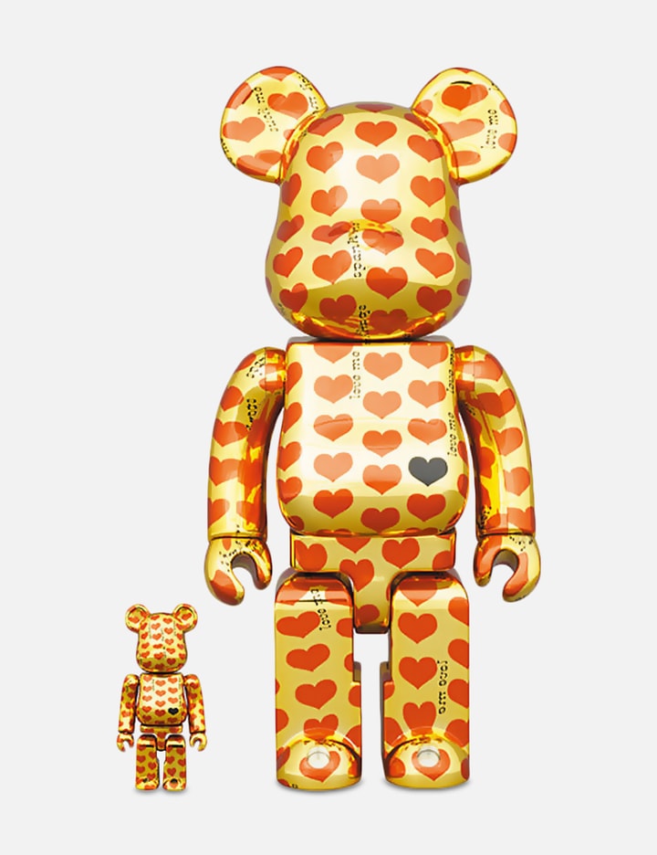 APPLE PAY LIFE - BE@RBRICK GOLD HEART 100%400%