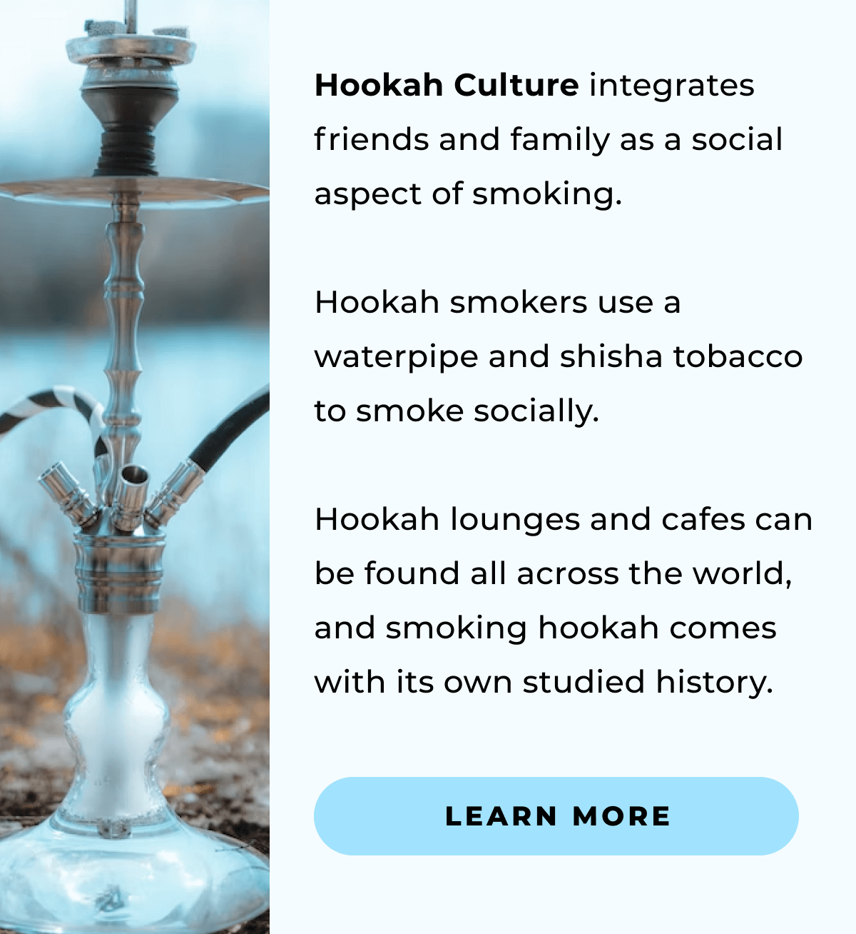 How similar are hookah and vaping? Hookah Shisha