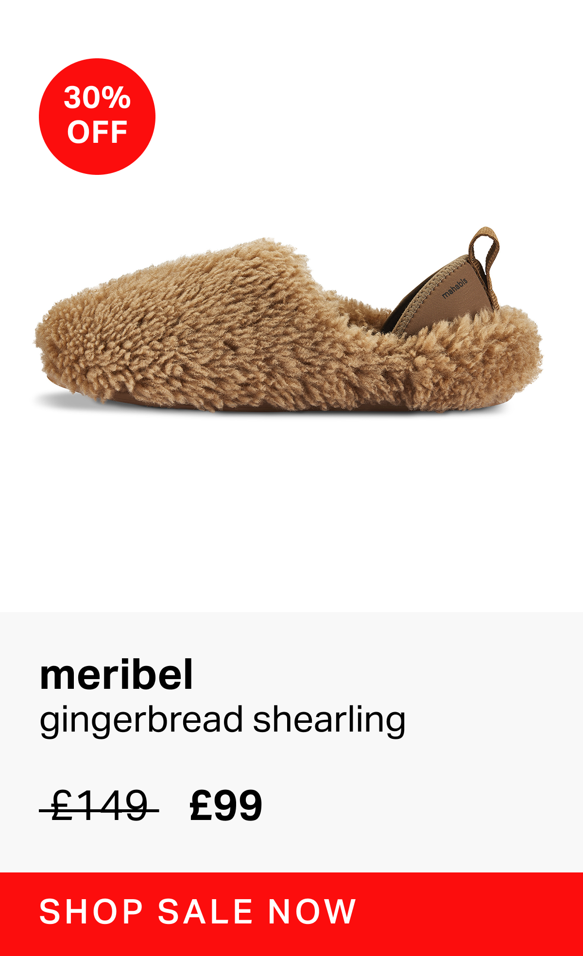 Meribel Gingerbread Shearling