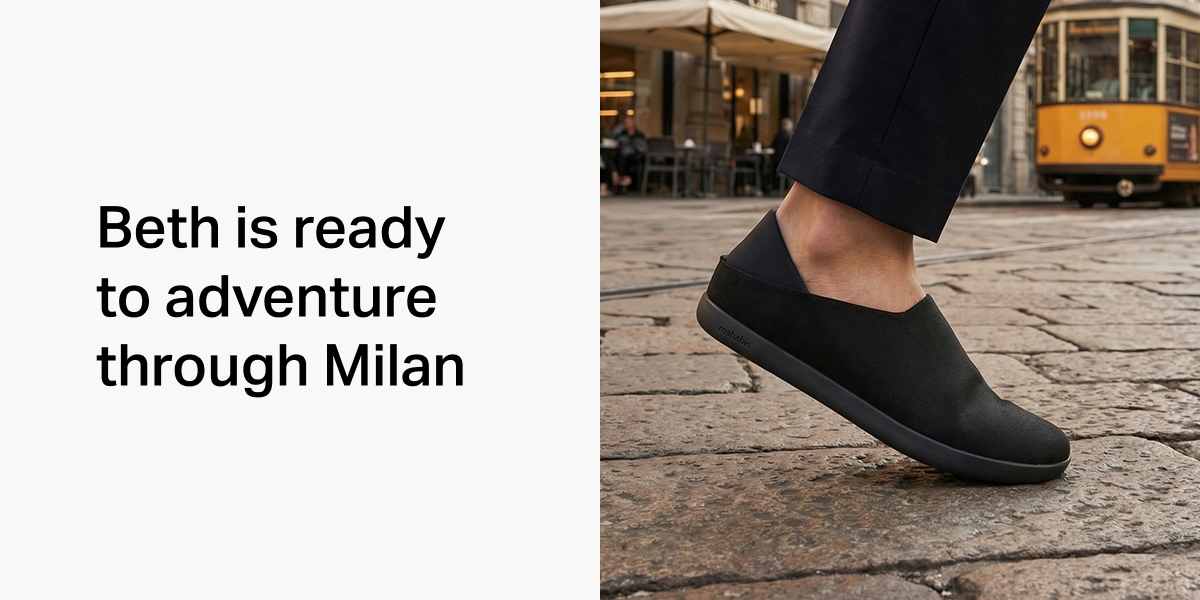 Beth is ready to adventure through Milan
