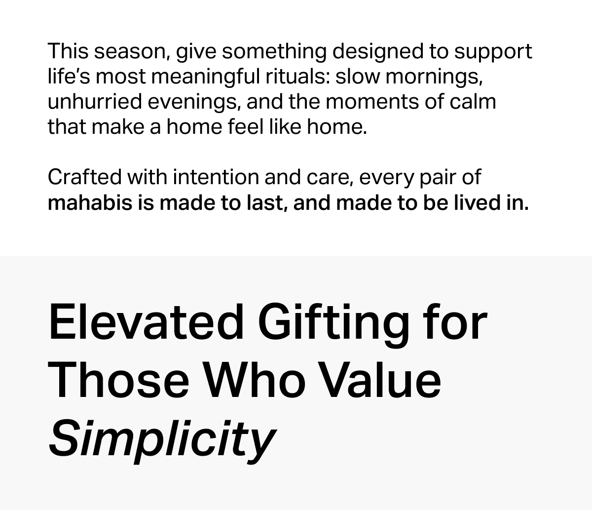 Elevated Gifting for Those Who Value Simplicity