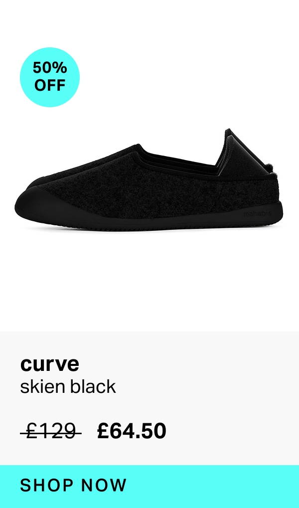 50% off curve in skien black