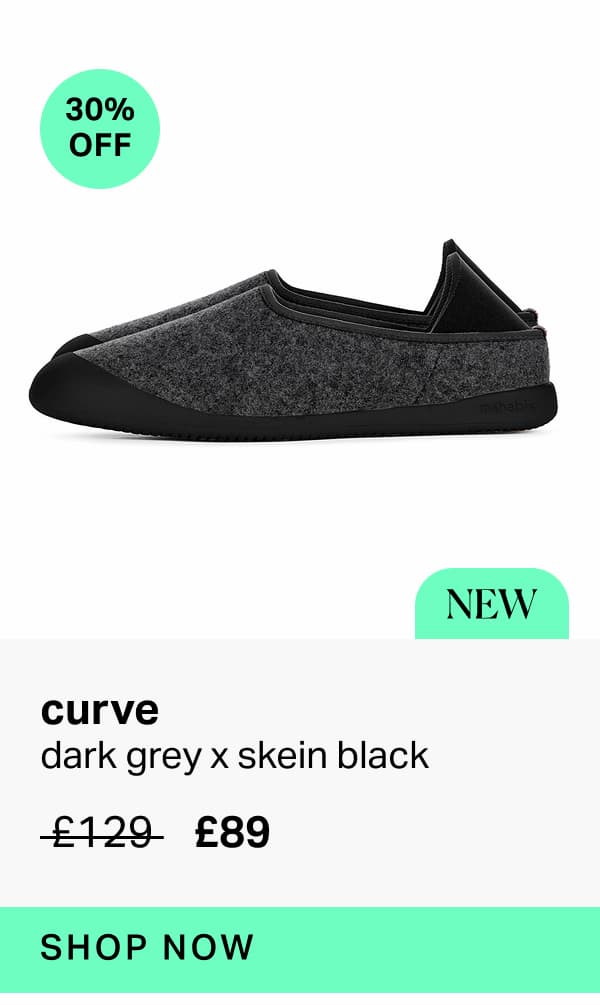 30% off curve in dark grey x skein black