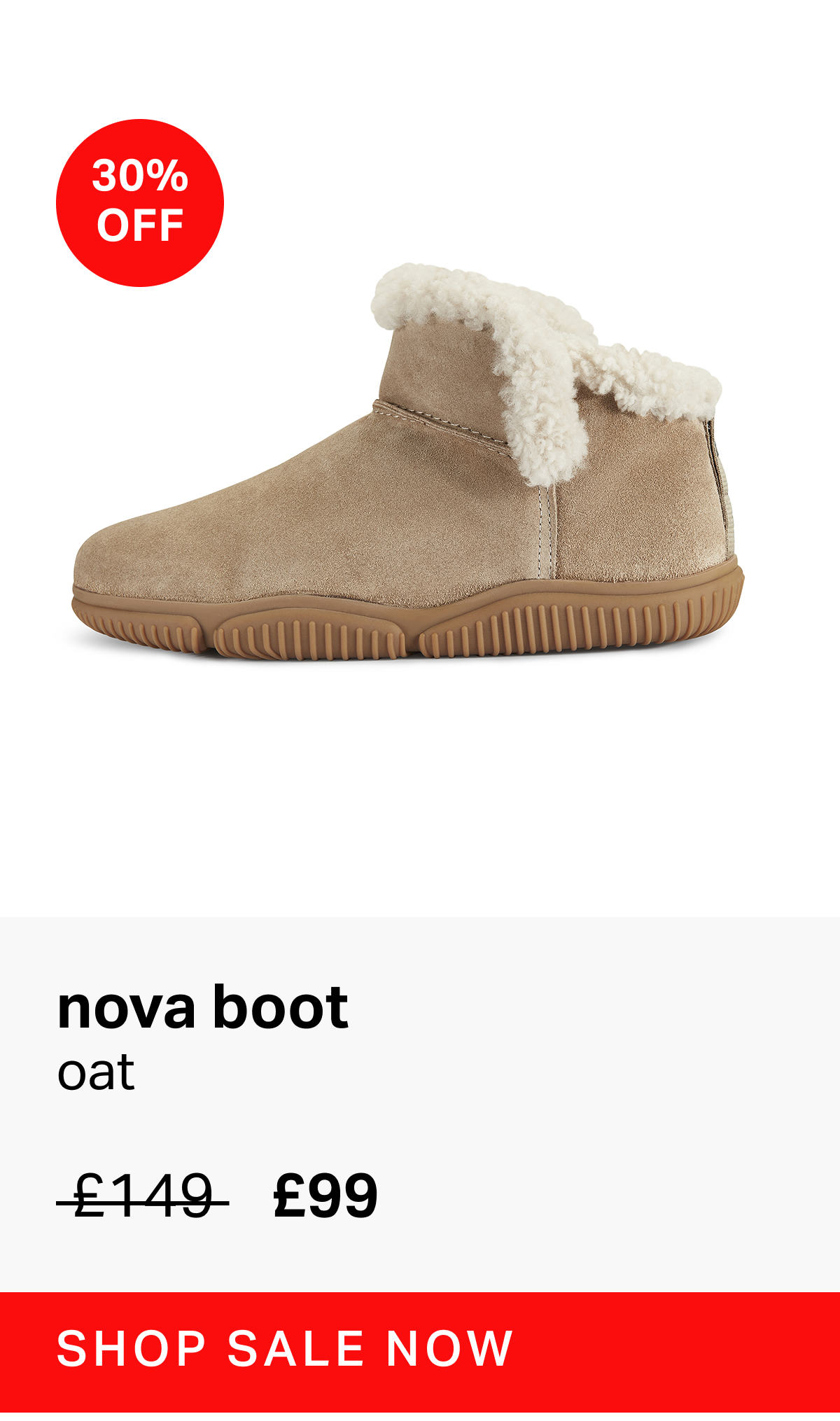 Nova Boots in Oat