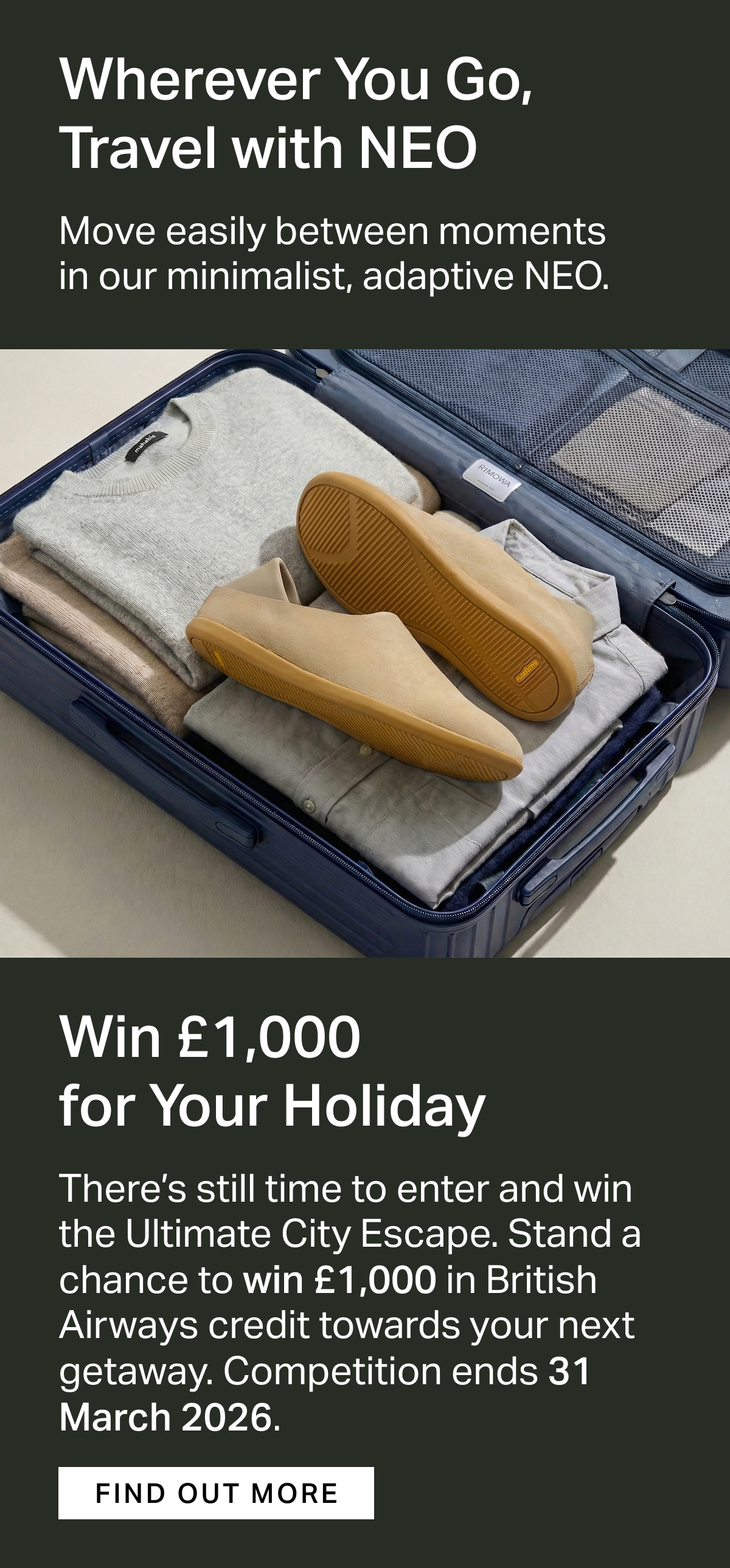 Wherever You Go, Travel with NEO