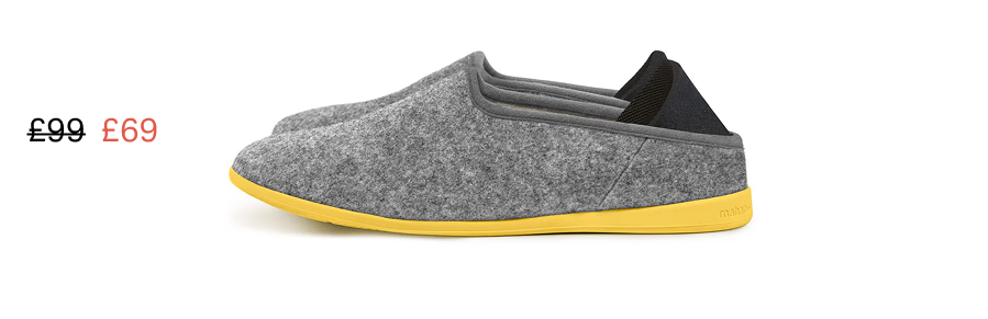 Mahabis Classic Light Grey Yellow