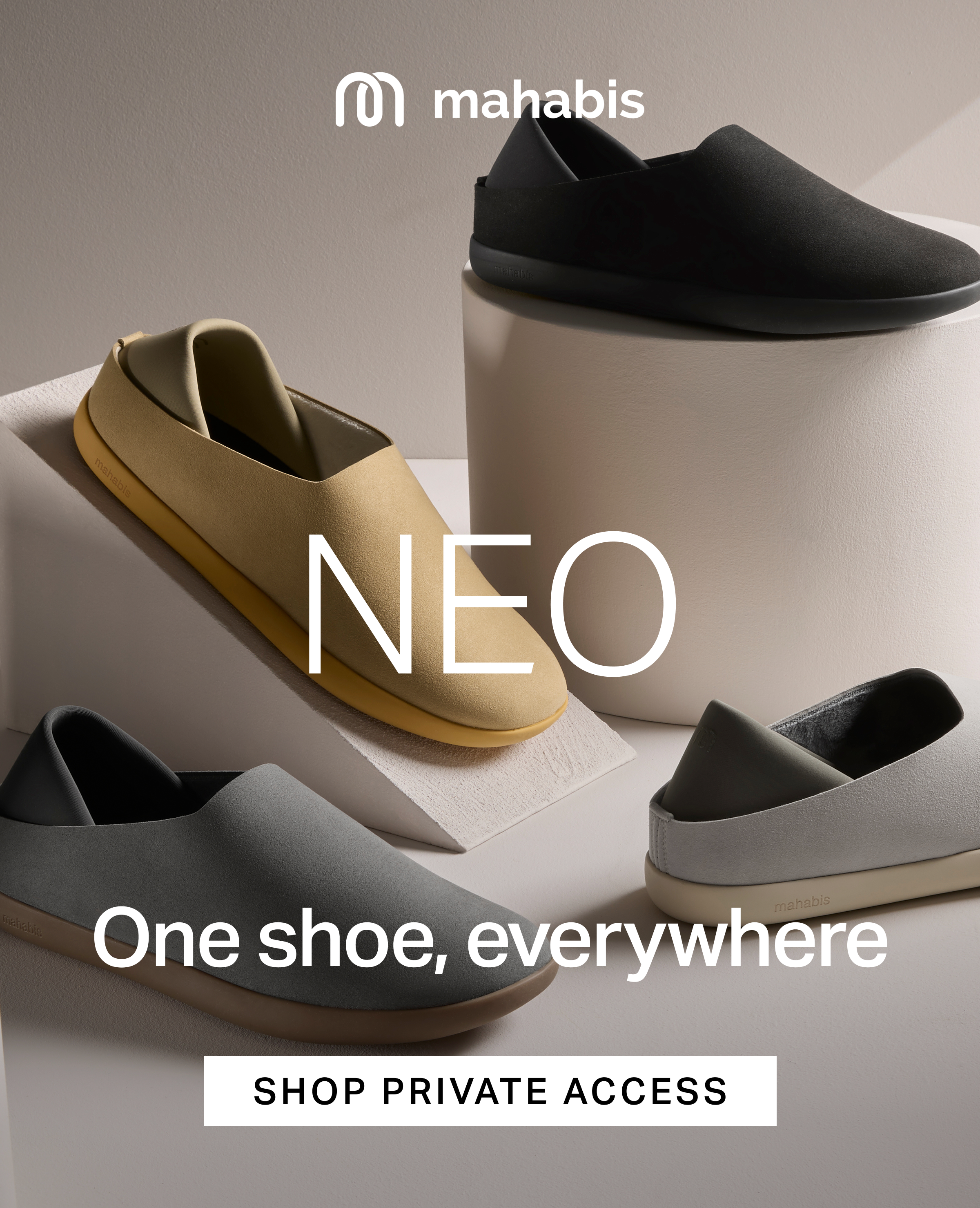 NEO One shoe, everywhere 