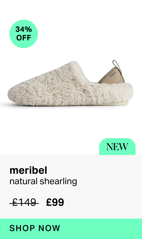  34% off meribel in natural shearling