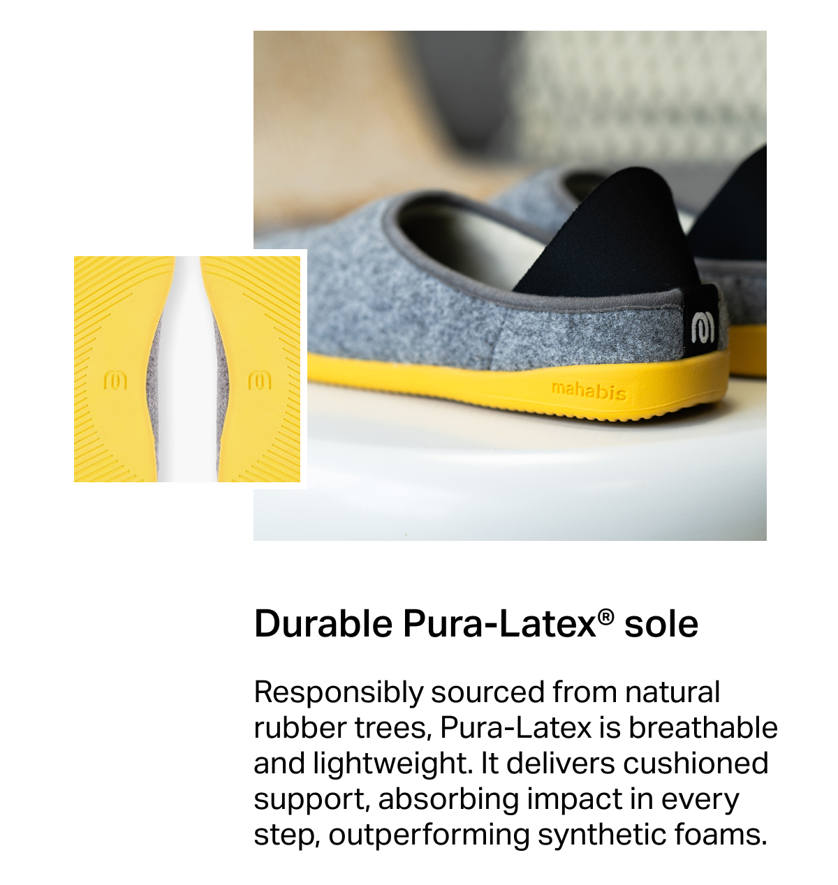 Durable Pura-Latex® sole