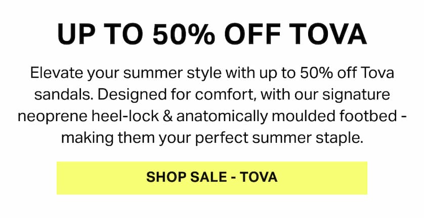 Up to 50% off tova