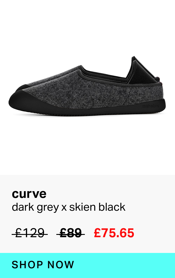 curve dark grey x skien black