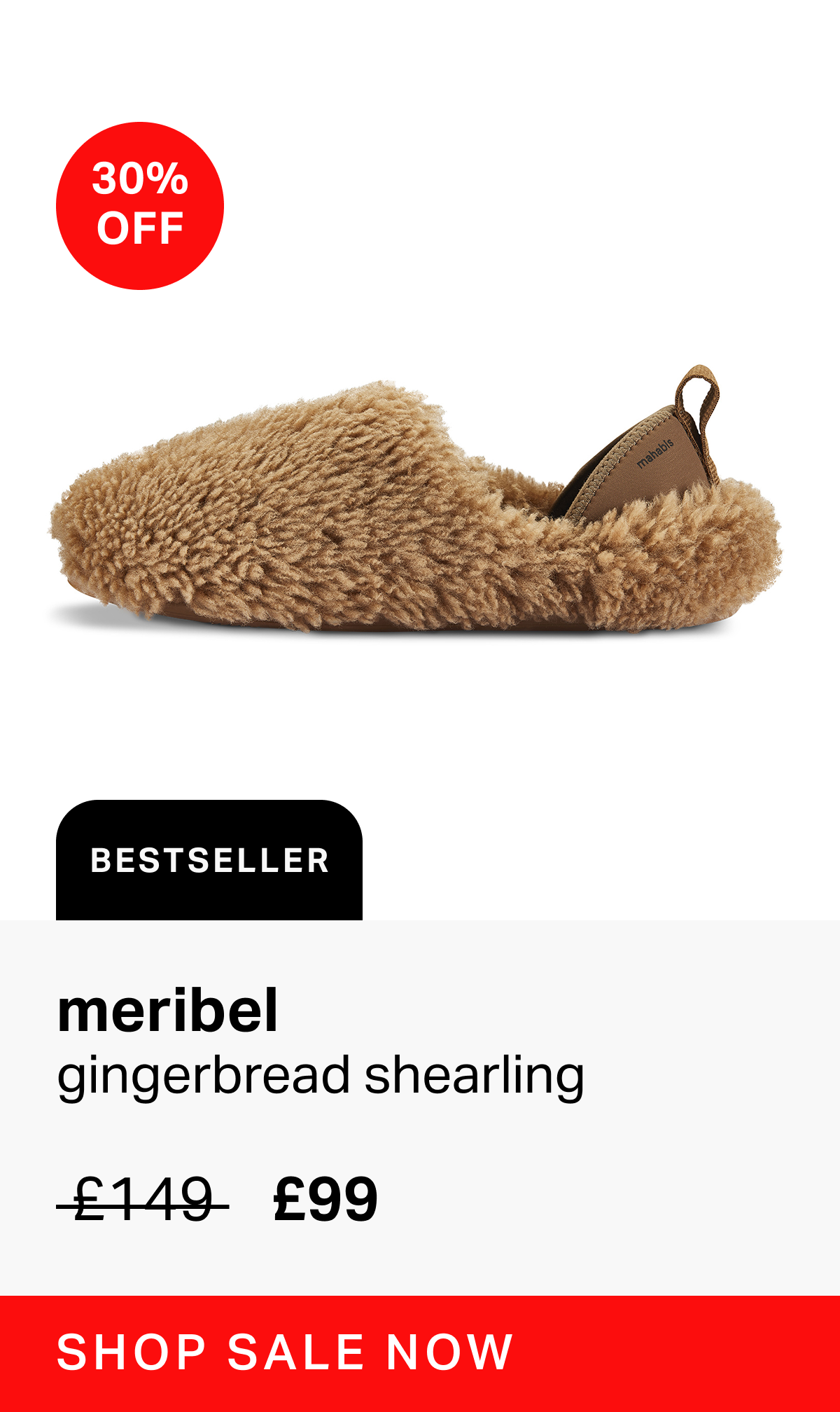meribel gingerbread shearling