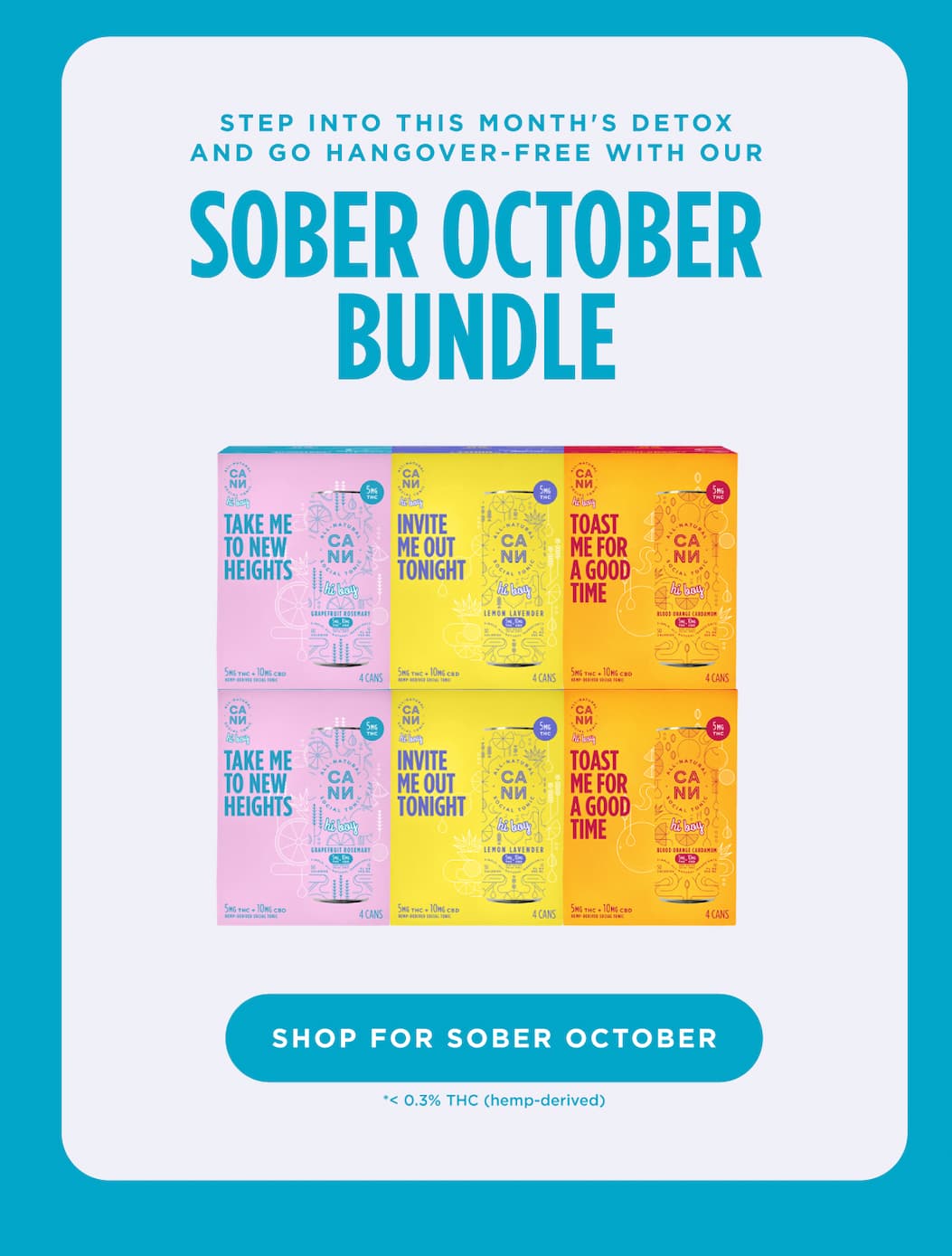 Step into this month's detox and go hangover-free with our Sober October Bundle. [SHOP FOR OCTOBER OCTOBER]