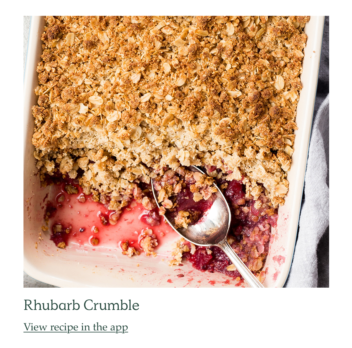 Image of Rhubarb Crumble