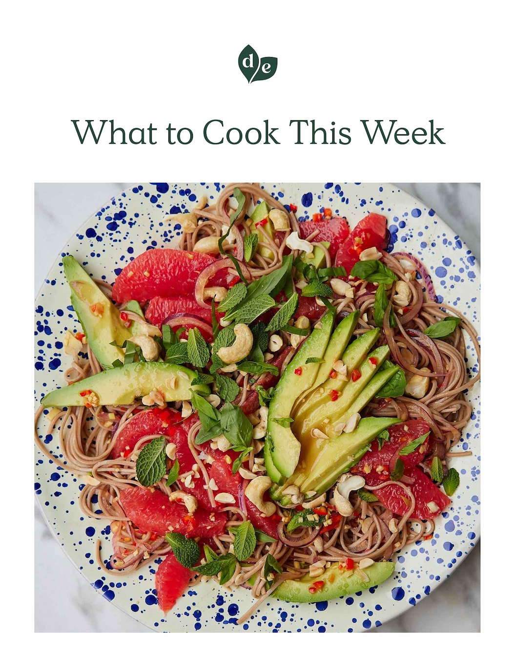 Image of Tangy Avocado & Grapefruit Noodle Salad 