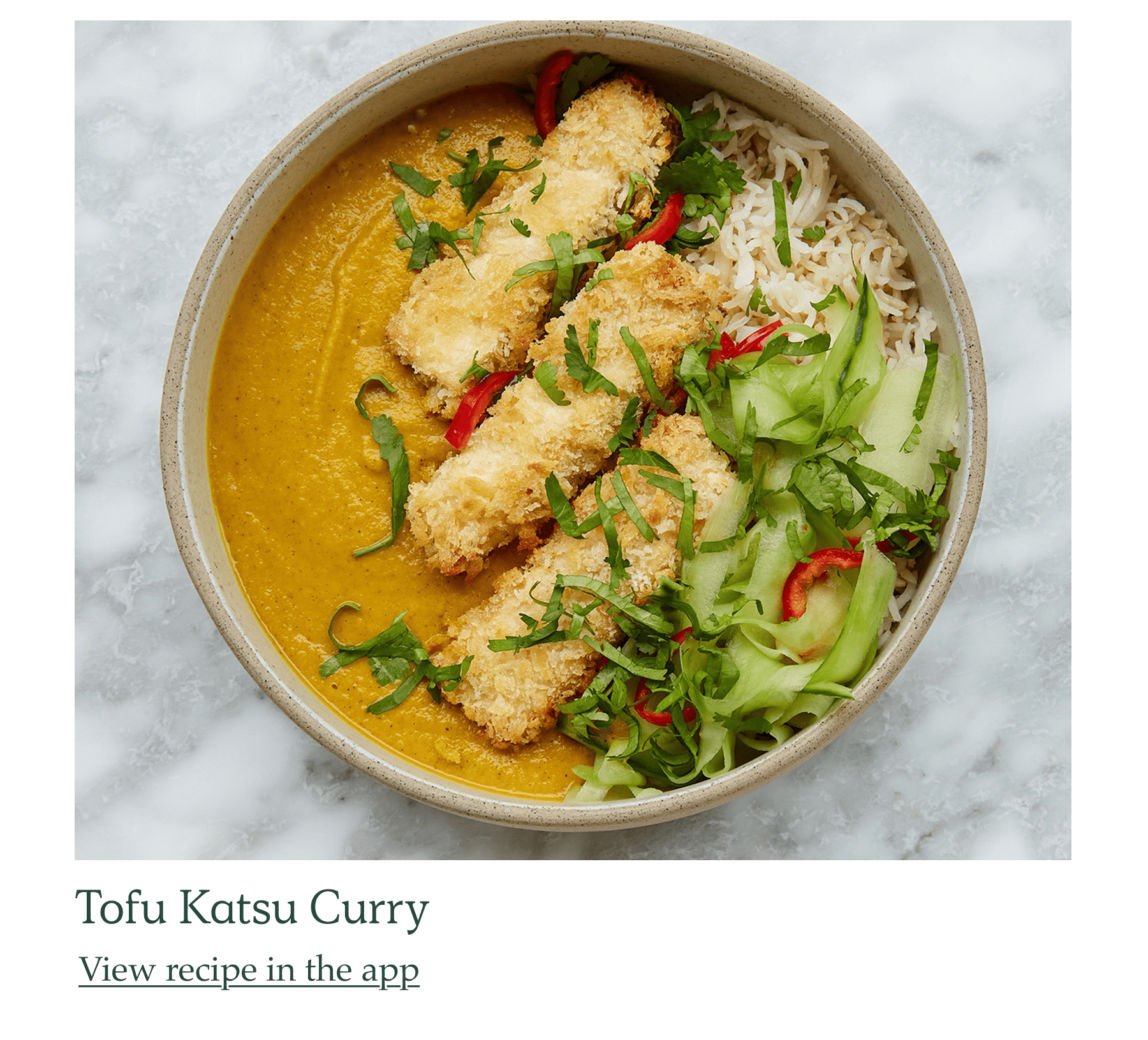 Tofu Katsu Curry 