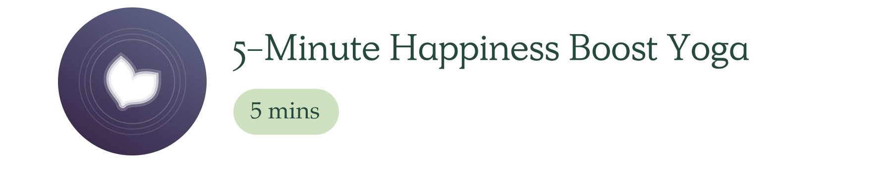 5 minute happiness boost yoga