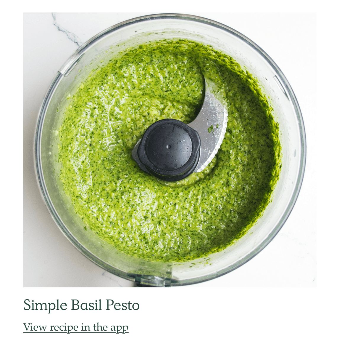 Simple Basil Pesto - View recipe in the app