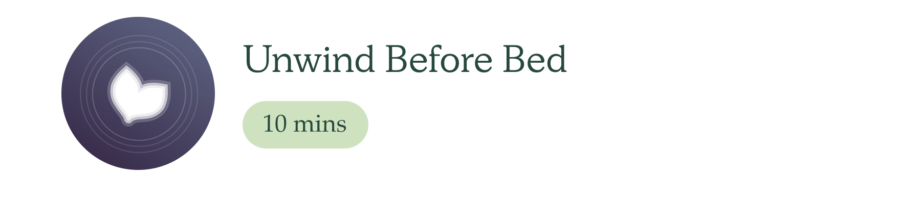 Unwind Before Bed 10 mins