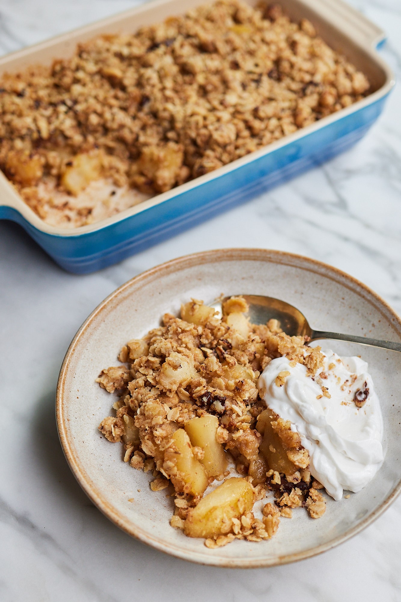 Pear, Walnut & Oat Crumble