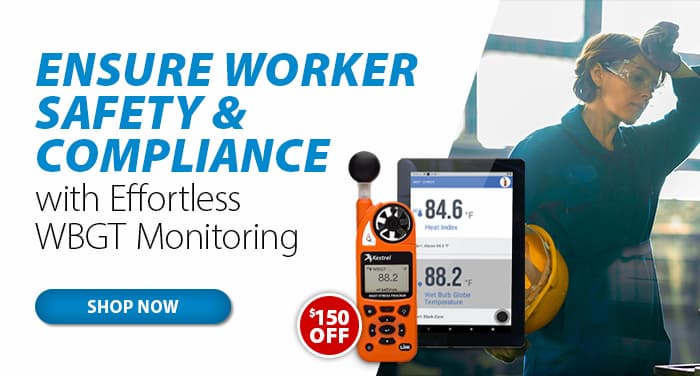 Save $150 on a Heat Stress Monitoring System