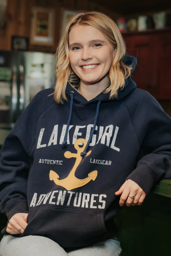 Lakegirl Ringspun Fleece Crew Neck in Red