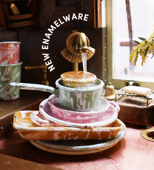 NEW Marbled Enamelware has landed 💖 Kip & Co