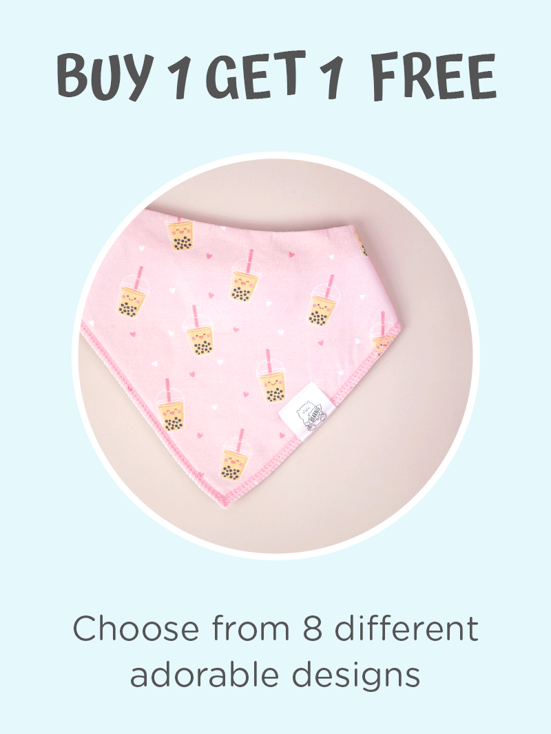 Buy 1 get 1 Free for our newest drool bib launch Little Bearnie