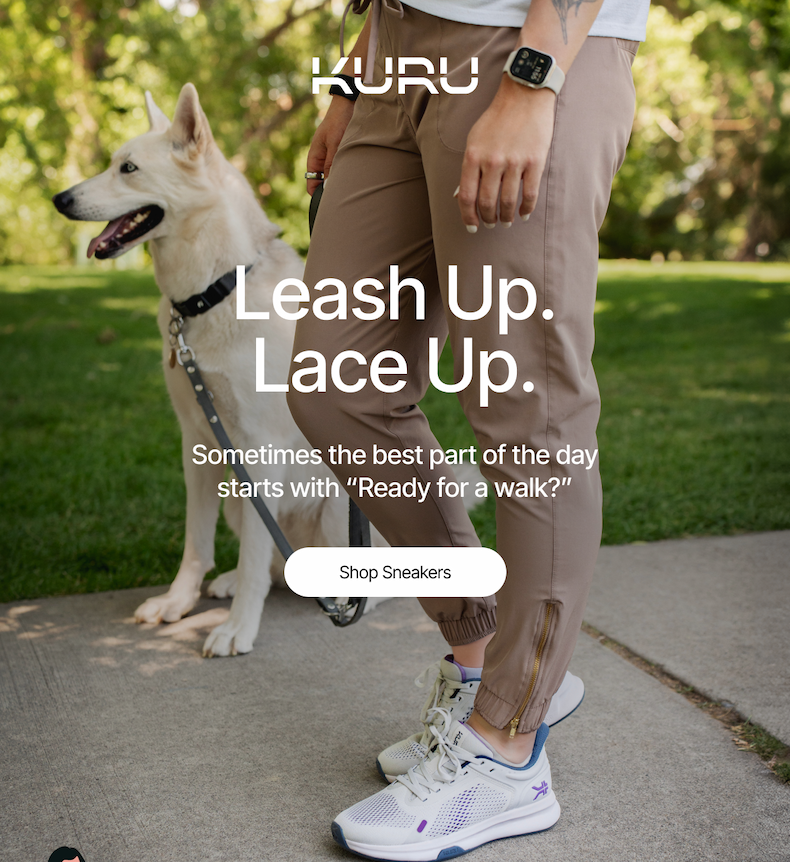 It's Love your Pet Day! Celebrate them with a LONG walk in KURUs.