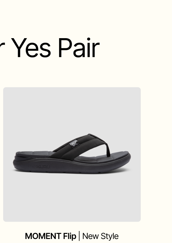 MOMENT Flip Sandal in Jet Black