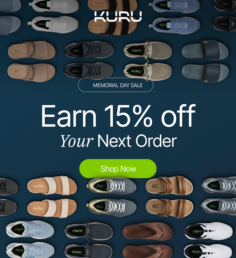 Memorial Day Sale - Earn 15% KURU Cash Every Order