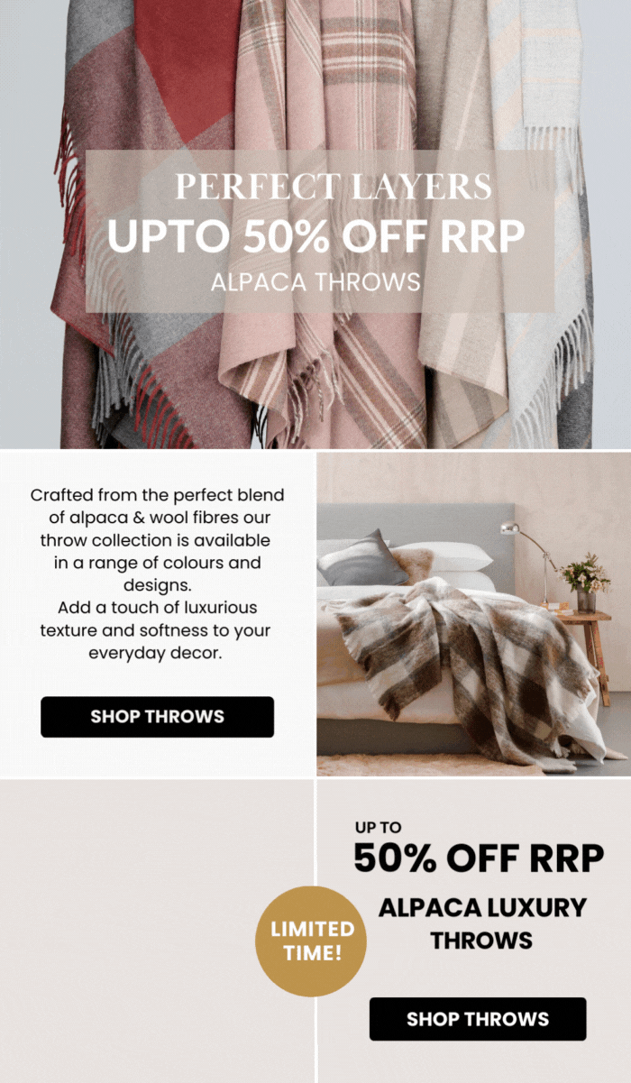 Keep Cosy Alpaca Throws 50 OFF Limited Time🦙 Creswick Woollen