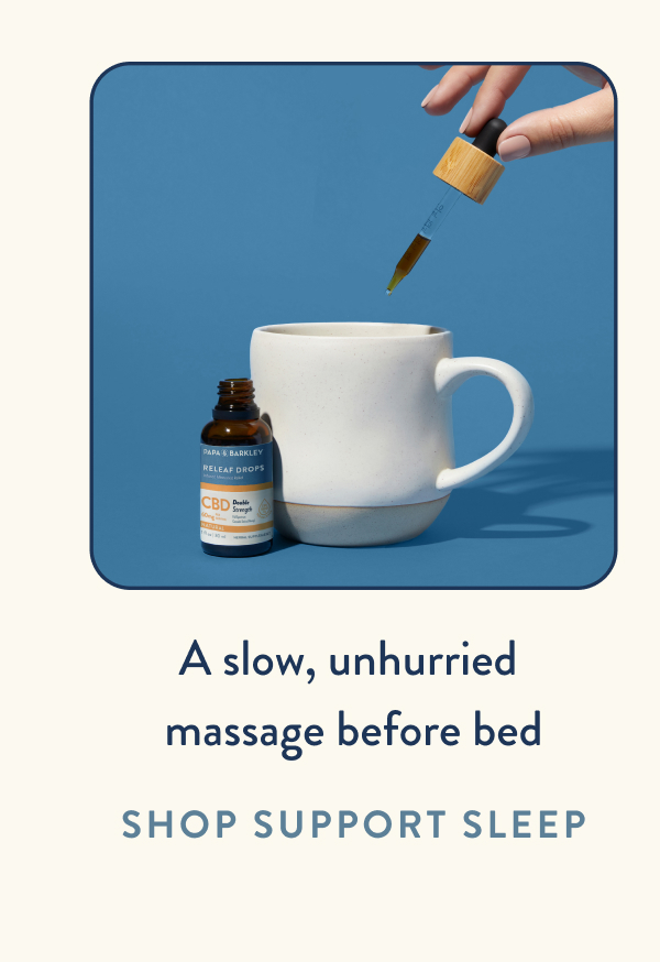 Using drop before sleep in a cup