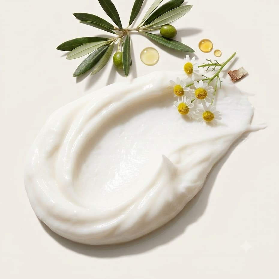 squalane ingredients with olive branch
